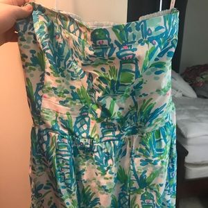Lilly Pulitzer strapless dress